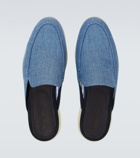 Loro Piana Chambray slippers