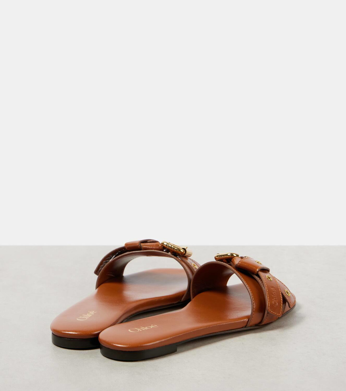 Chloé Mae leather slides Chloe