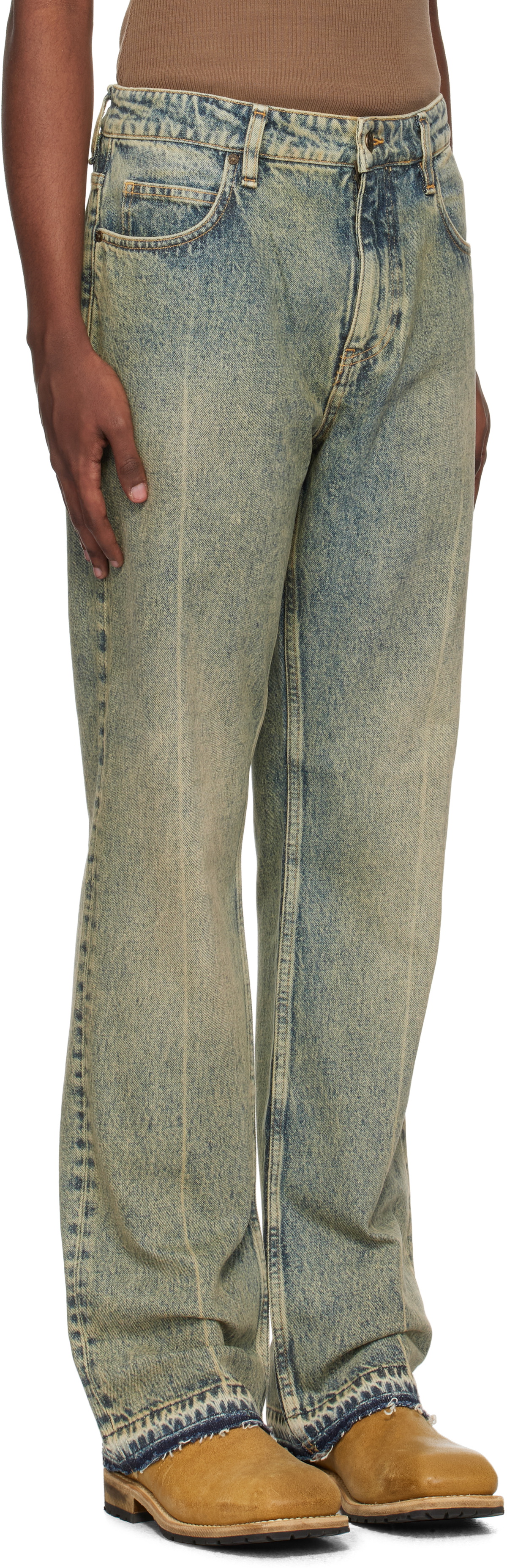 GUESS USA Blue Vintage Natural Washed Denim Jeans