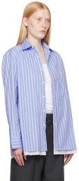 HommeGirls Blue Shirt Minidress
