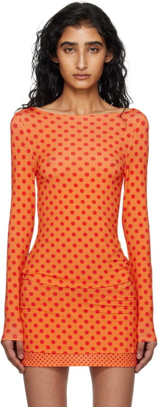 Photo: Miaou Orange & Red Amelia T-shirt