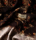 The House of Lyria Firmament floral linen and cotton throw
