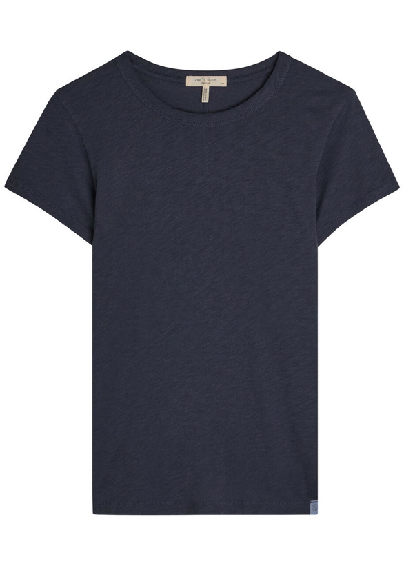 Photo: Rag & Bone The Slub Cotton T-shirt Navy