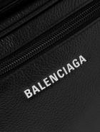 BALENCIAGA - Logo-Print Full-Grain Leather Belt Bag