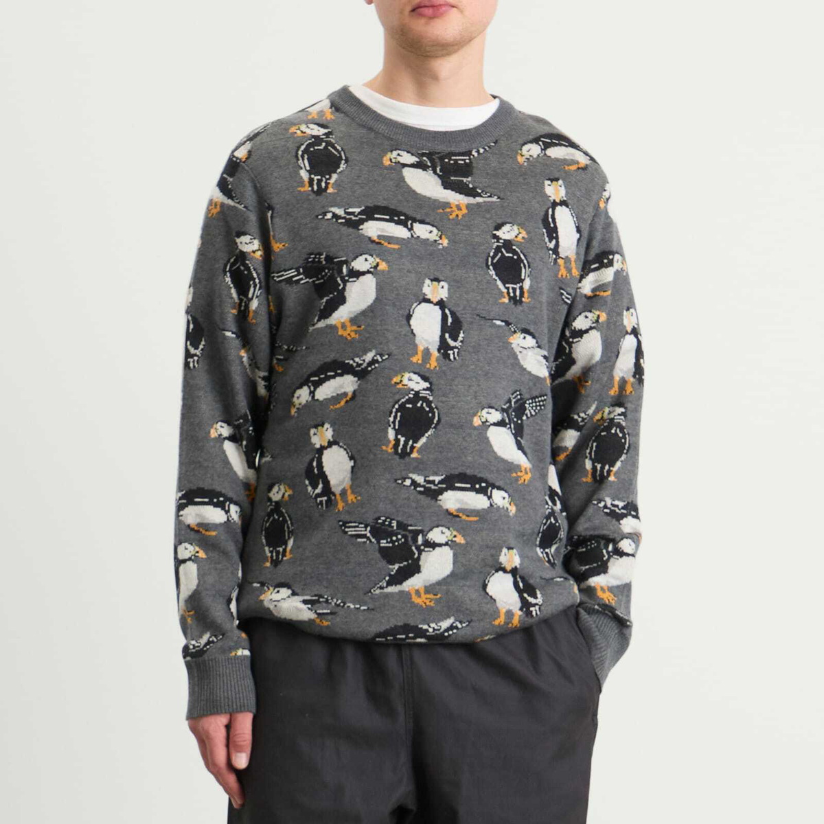 KAVU Men's Highline Knitted Jumper in Puffin