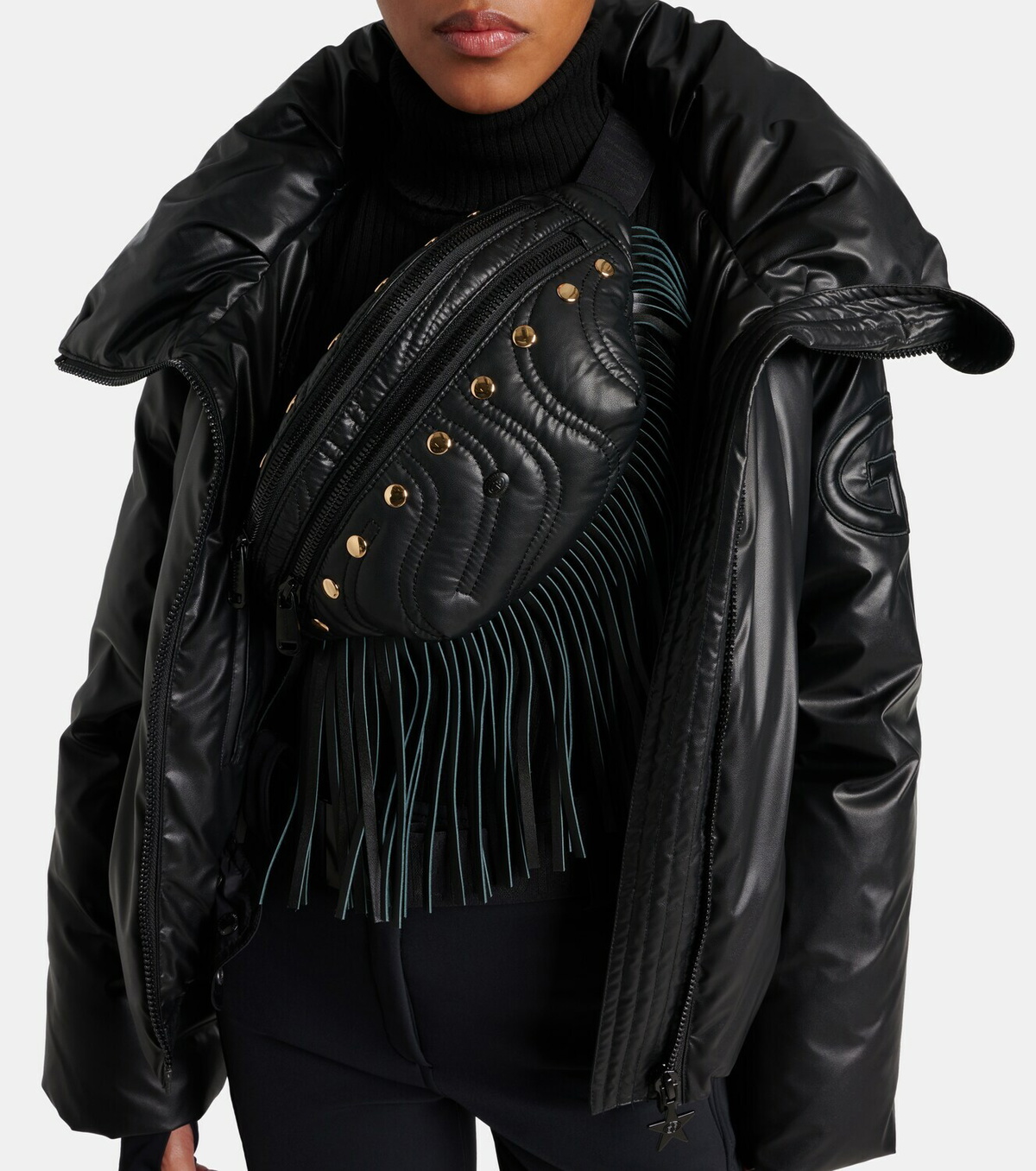 Goldbergh Sorriso fringed leather belt bag