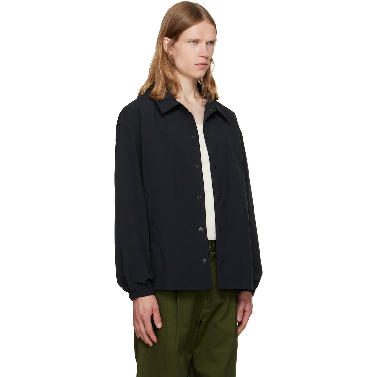 vowels Black Coach Jacket