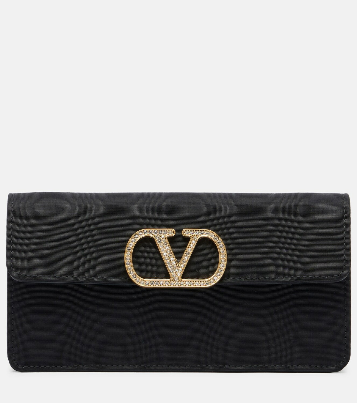 Valentino Garavani VLogo Mini moire clutch