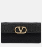 Valentino Garavani VLogo Mini moire clutch