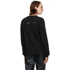 1017 ALYX 9SM Black and White Mirrored Logo Long Sleeve T-Shirt