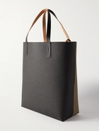 Marni - Tribeca Leather-Trimmed Logo-Print Coated-Paper Tote Bag