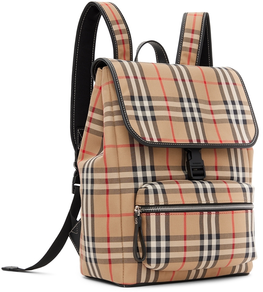 Burberry Kids Beige Vintage Check Bag Burberry