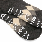 RoToTo Diamond Comfy Room Sock in Dark Grey/Charcoal