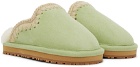 Mou SSENSE Exclusive Kids Green Slippers