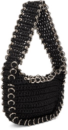 Lado Bokuchava Black Pierced Shoulder Bag