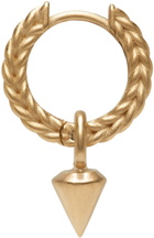 Maison Margiela Gold Semi-Polished Earring