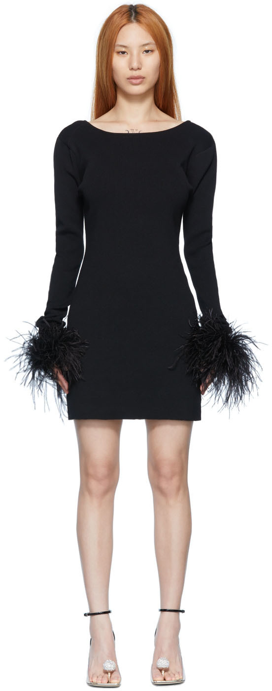 magda butrym black mini dress Magda Butrym Black Wool Oves Aries Casual Dress - IT38