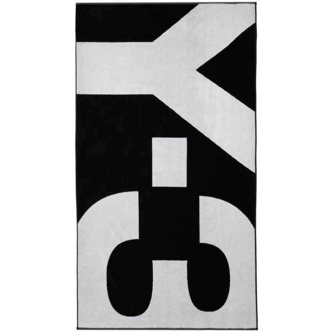 Photo: Y-3 Black and White Logo Towel