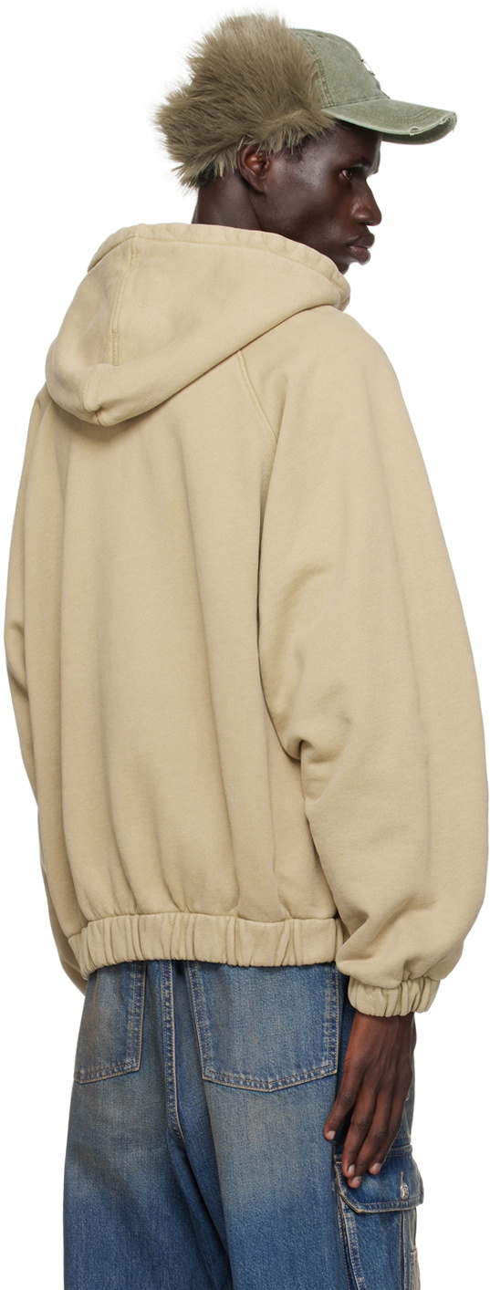 MISBHV Beige Community Zipped Hoodie