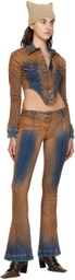 KNWLS Brown Harley Denim Jacket