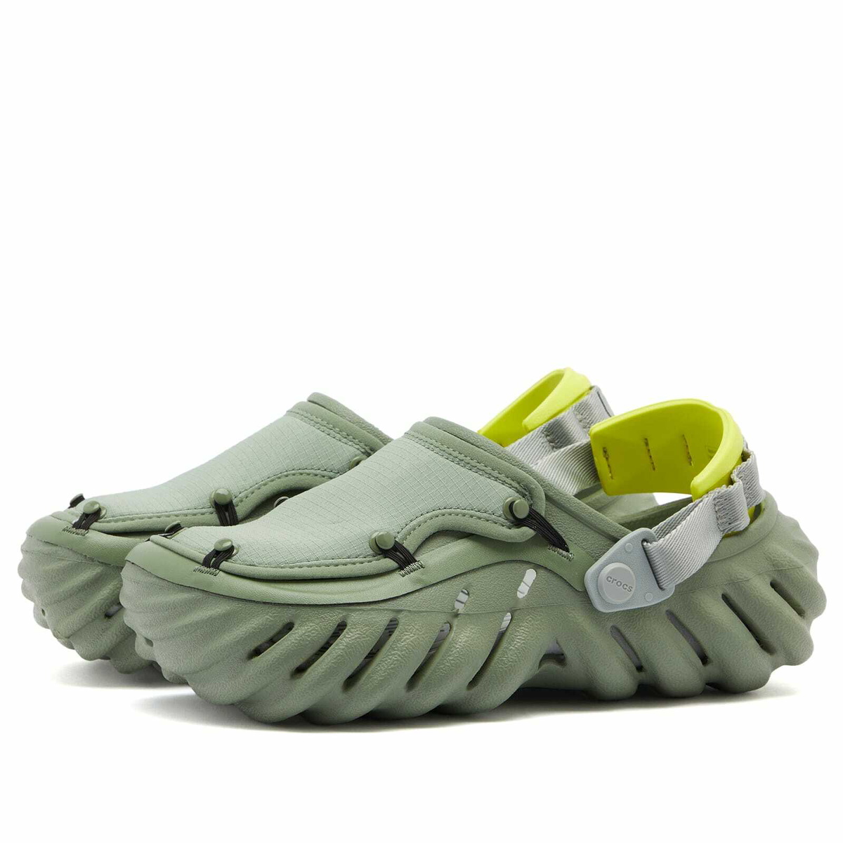 Crocs Ripstop Crocs Echo Ripstop Clog in Moss Multi Crocs