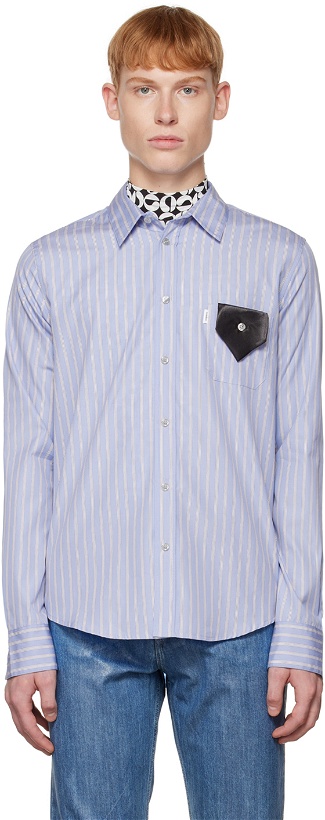 Photo: Coperni Blue Tie-Detail Shirt