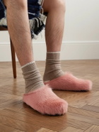 Marni - Fussbett Calf Hair Slippers - Pink