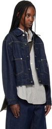 Carhartt Work In Progress Navy Belmar Denim Jacket