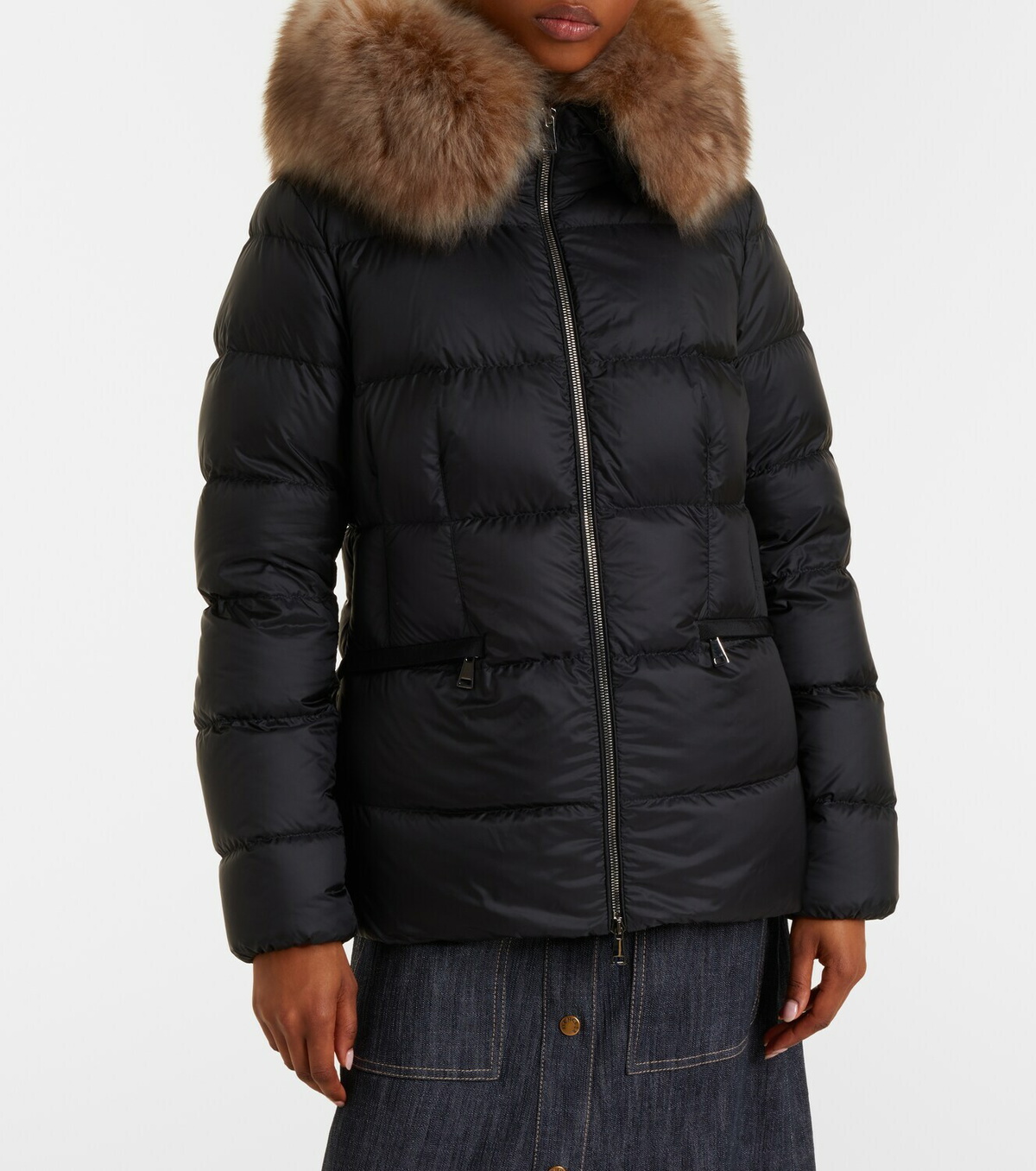 Moncler Boed shearling-trimmed down jacket