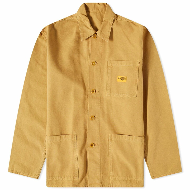 Photo: Service Works Men's Canvas Coverall Jacket in Tan