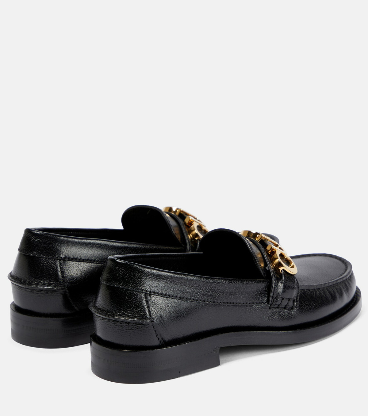 Gucci - Logo leather loafers Gucci