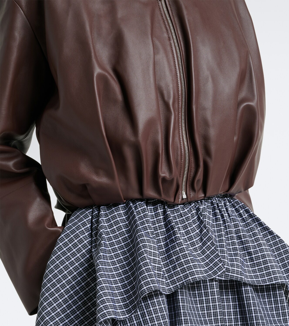 Loewe Draped leather jacket