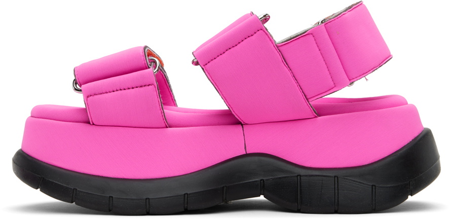 SUNNEI SSENSE Exclusive Pink Low Platform Sandals