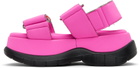 SUNNEI SSENSE Exclusive Pink Low Platform Sandals