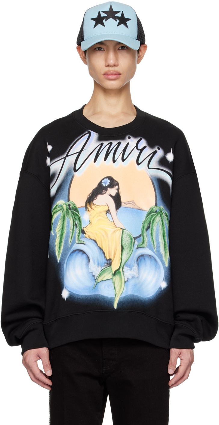 AMIRI Black Printed Sweater Amiri