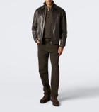 Santoni Suede lace-up boots