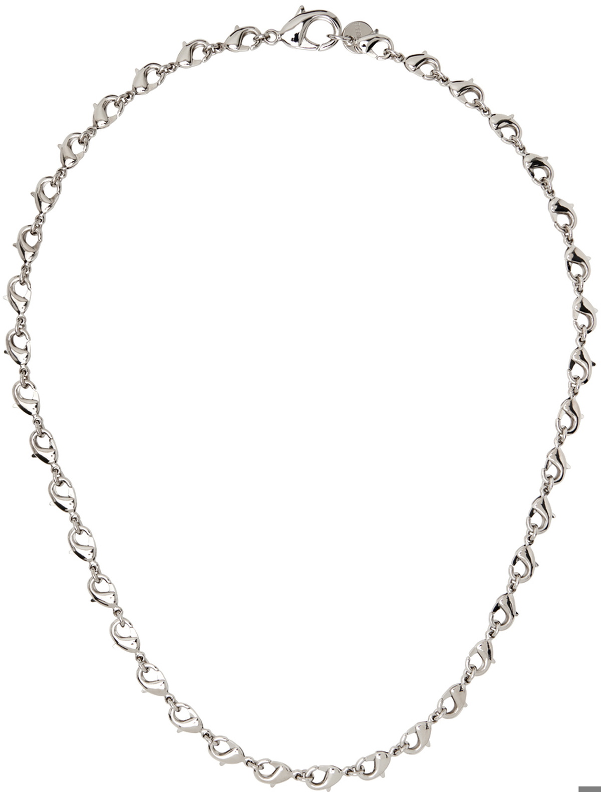 D'heygere Silver Clasp Necklace