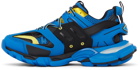 Balenciaga Blue & Yellow Track Sneakers