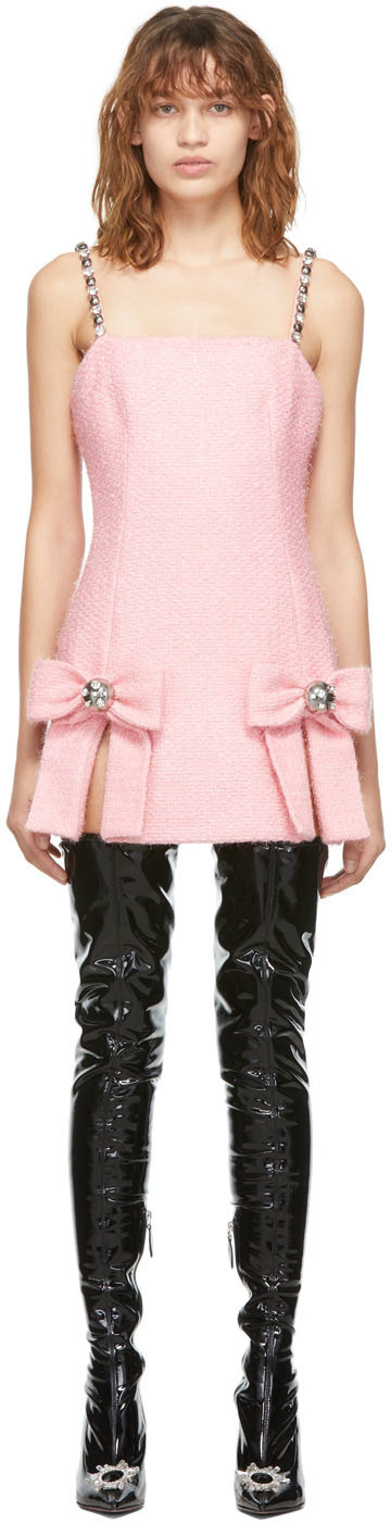 strapless open back dress Bow Dress