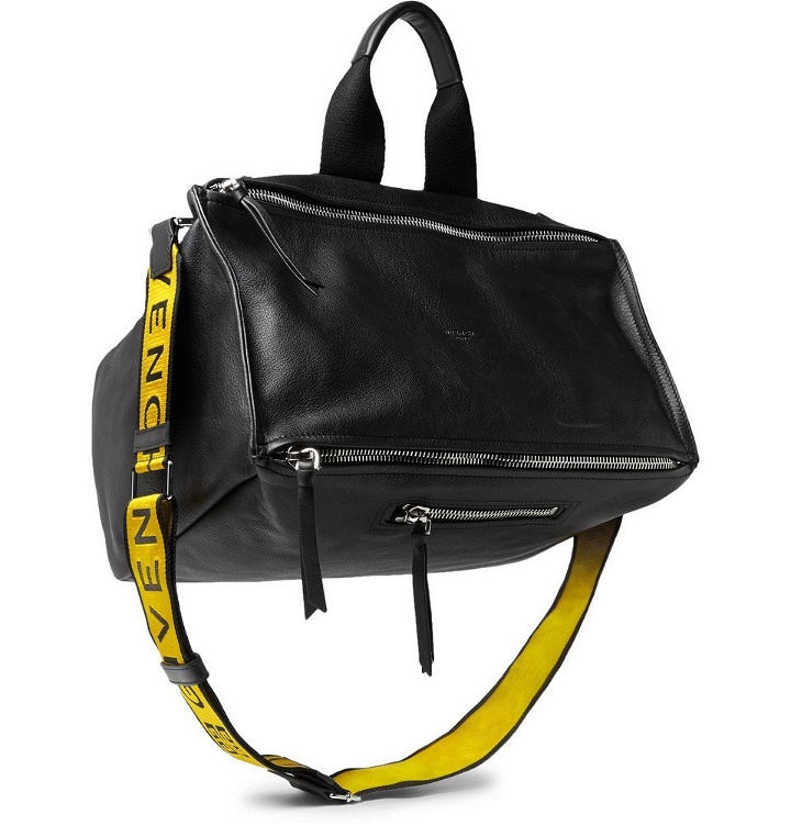 Photo: Givenchy - Pandora Webbing-Trimmed Leather Tote Bag - Black