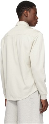 Lady White Co. Beige Button-Down Shirt