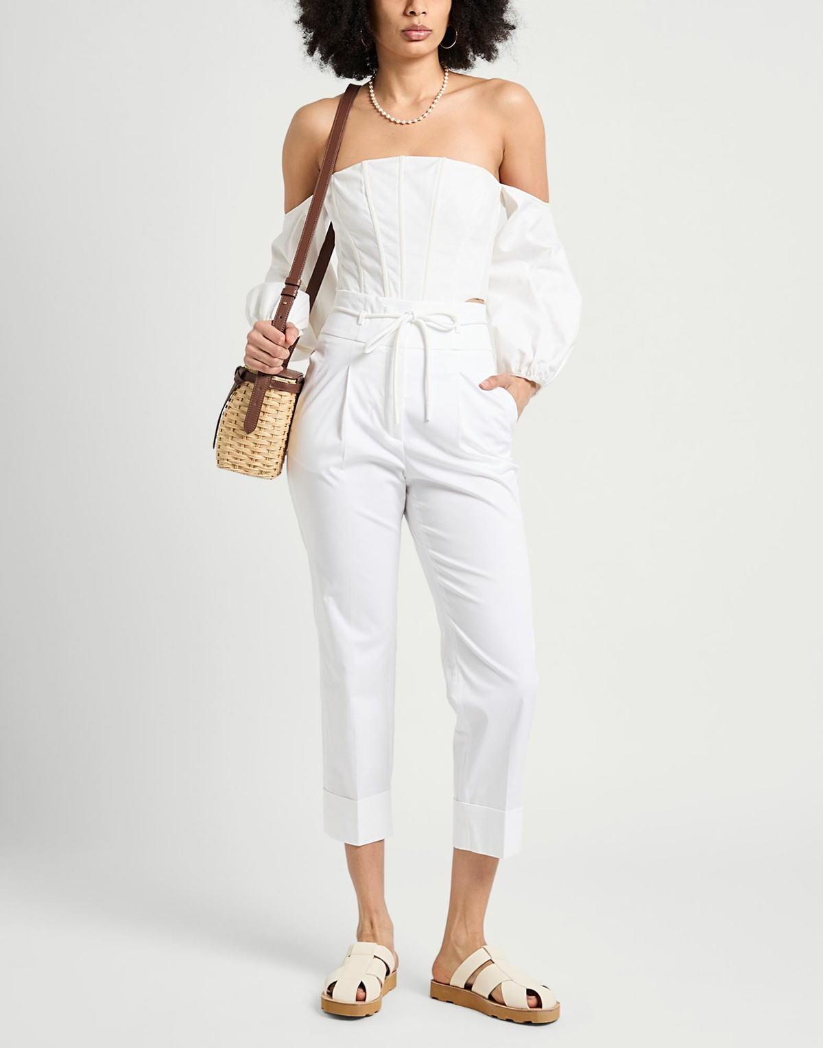 Peserico Womens Pants in White