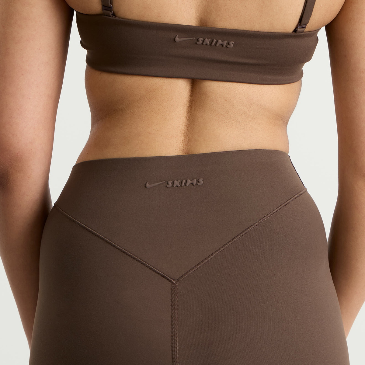 Nike Women's x SKIMS Matte High Waist Corset Legging 26" in Dark Sepia