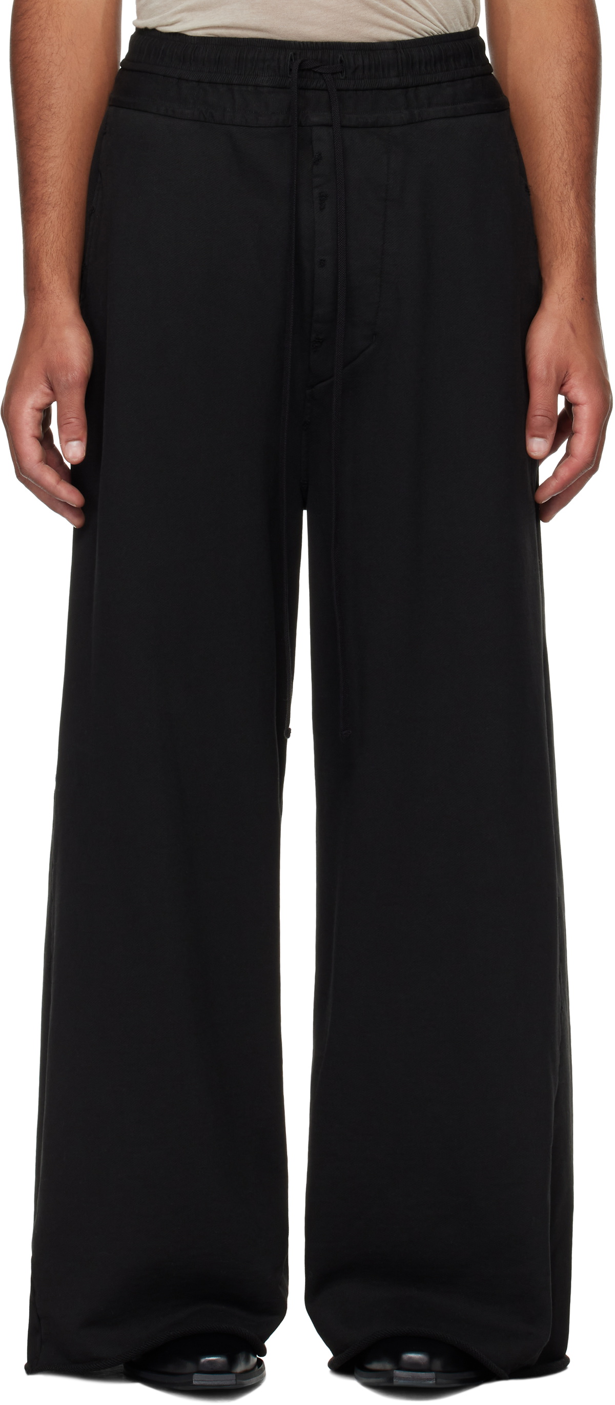 Julius Black Side-Zip Lounge Pants Julius