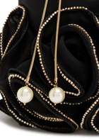 Rosantica Ruffles Embellished Satin Cross-body bag - Black - One Size