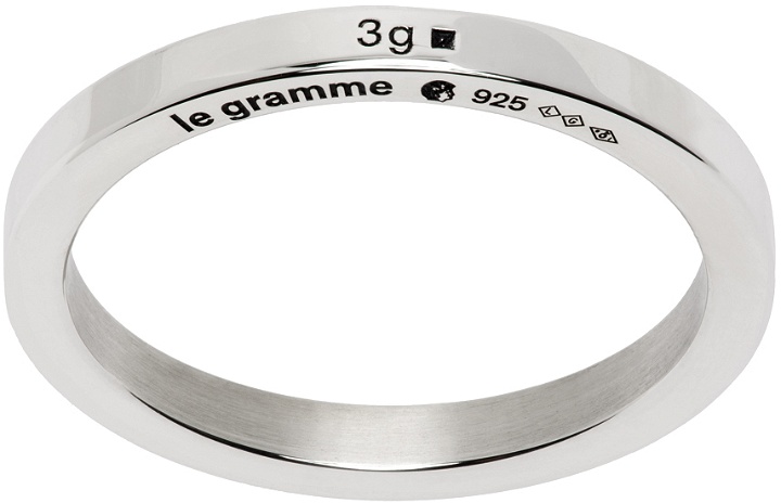 Photo: Le Gramme Silver 'La 3g' Ribbon Ring