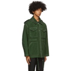 AMI Alexandre Mattiussi Green Patch Pockets Jacket