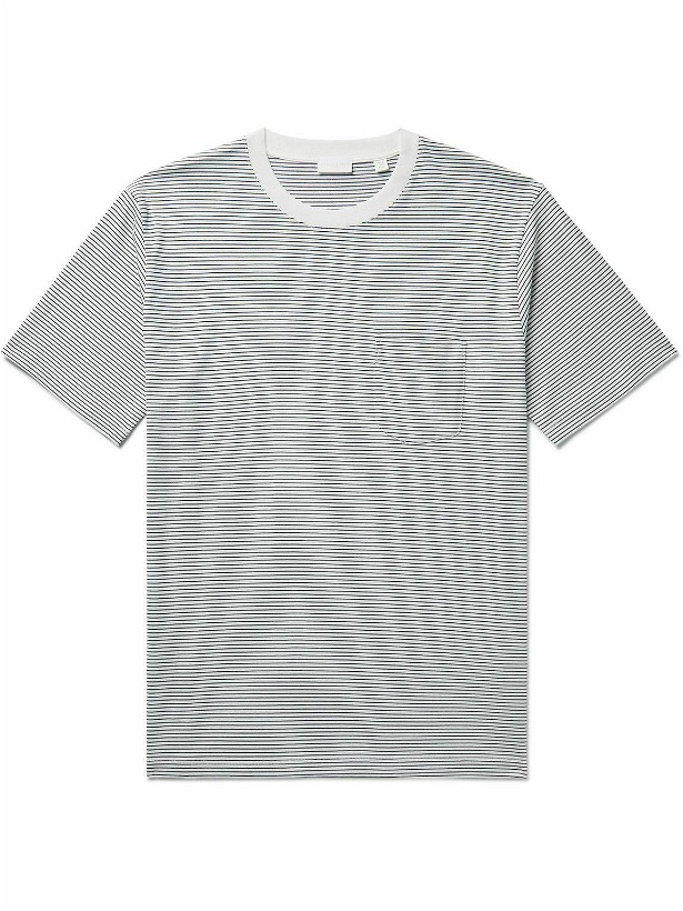 Photo: Handvaerk - Striped Pima Cotton-Jersey T-Shirt - Black