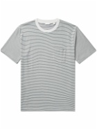 Handvaerk - Striped Pima Cotton-Jersey T-Shirt - Black