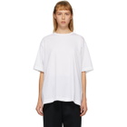 Fumito Ganryu White Watteau Pleat T-Shirt